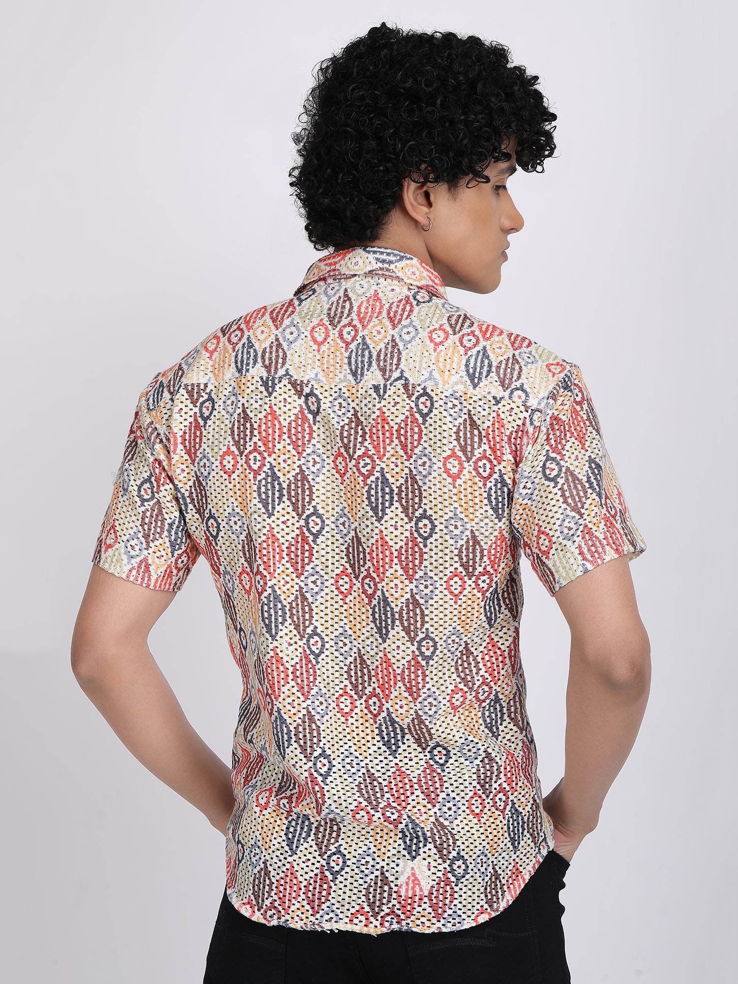 Light Multi Dual Fusion Crochet Shirt