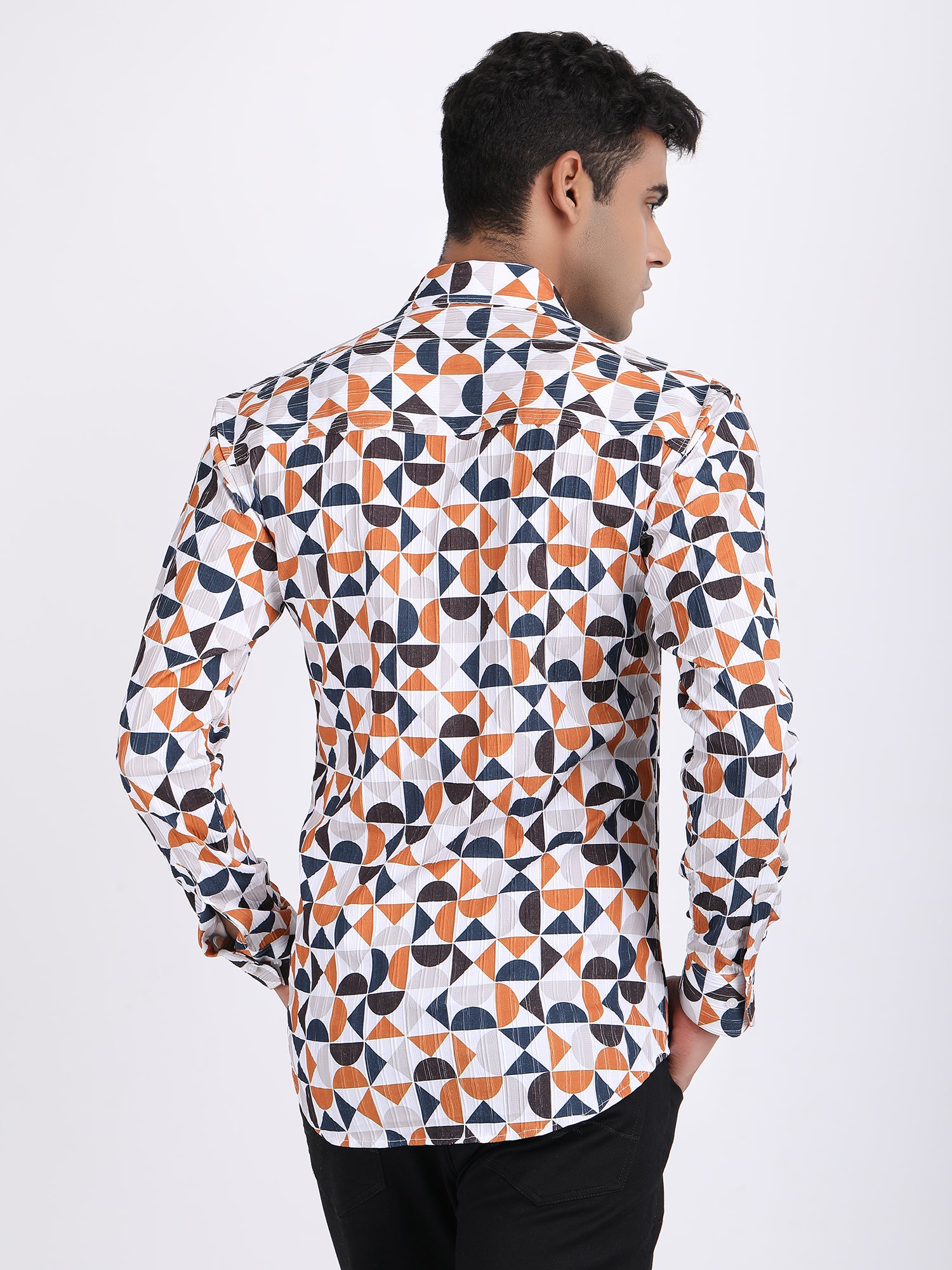 Multi Popcorn Print Premium Full Sleeves Shirt