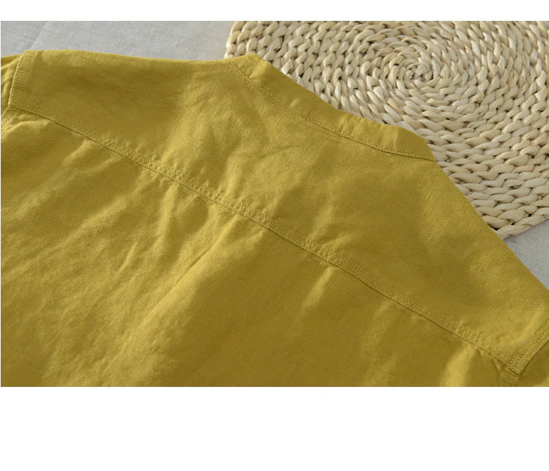 The Perfect Blend of Tradition and Modernity: Men's Yellow Cotton Kurta Shirt with Handy Pocket
