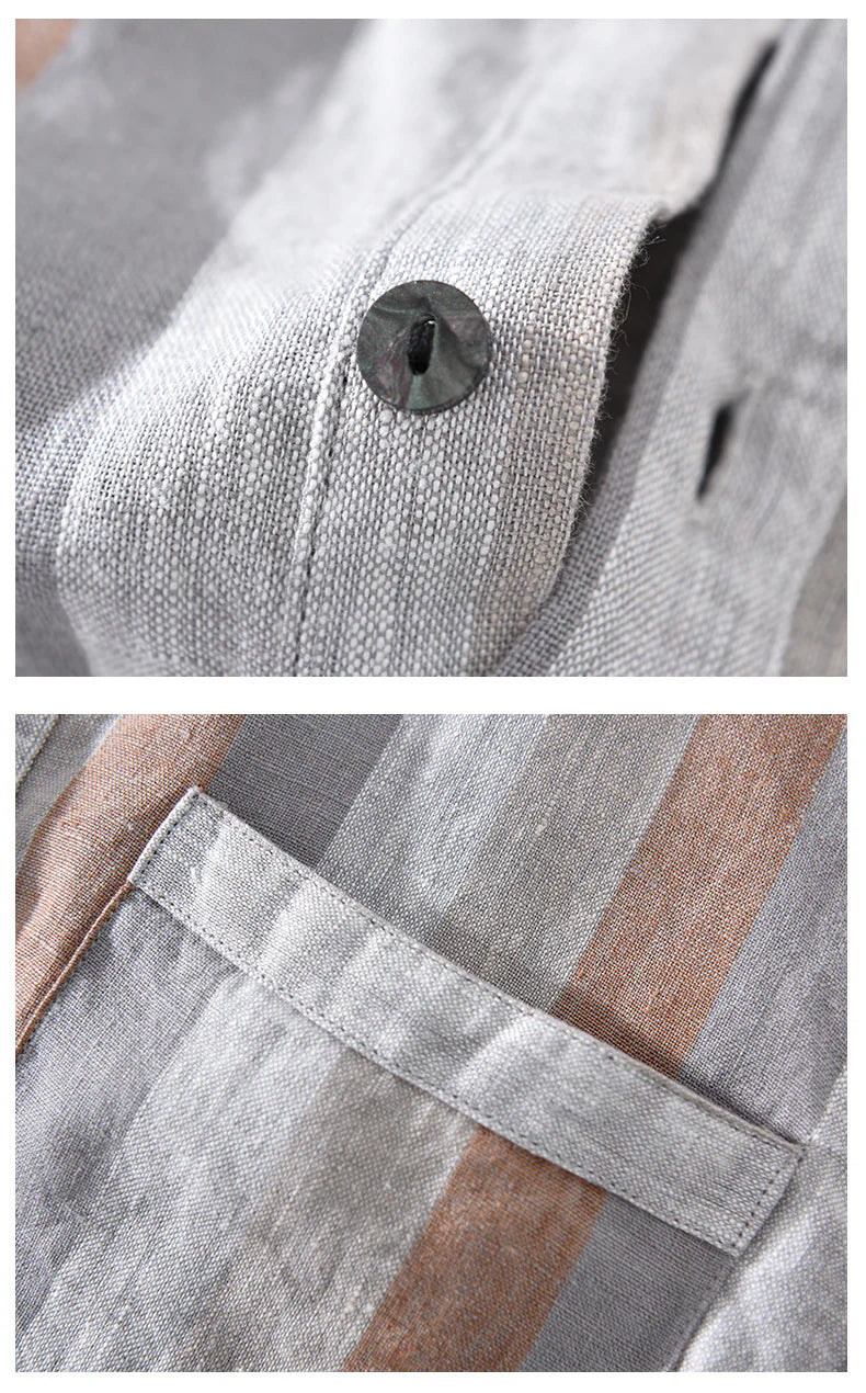 Dapper and Comfortable: Striped Kurta Shirt