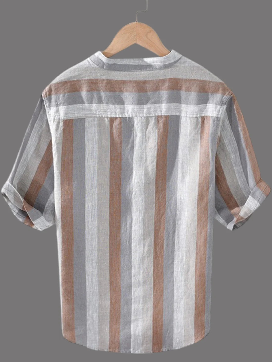 Dapper and Comfortable: Striped Kurta Shirt
