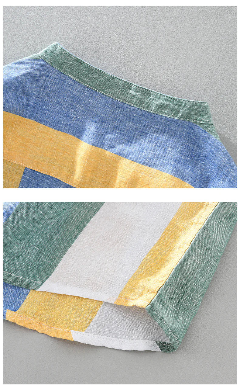 Premium Cotton Kurta with Multicolour Stripes