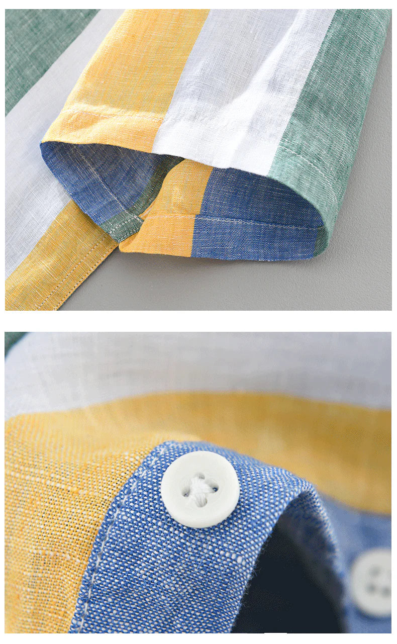 Premium Cotton Kurta with Multicolour Stripes