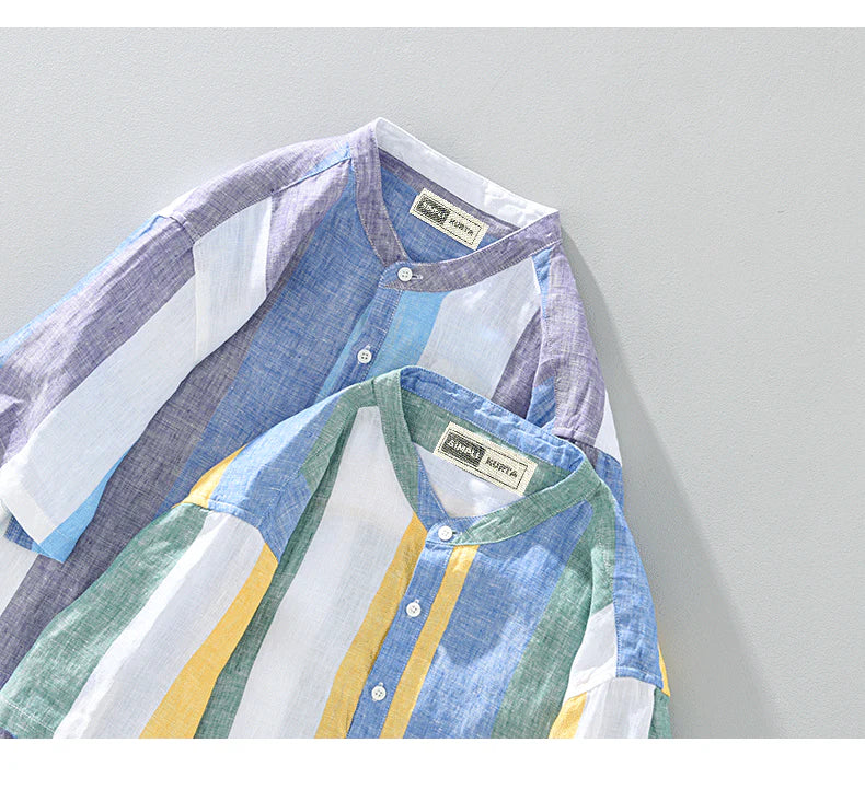 Premium Cotton Kurta with Multicolour Stripes