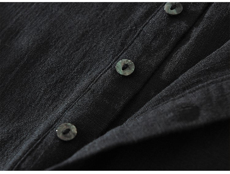 Classic Black, Modern Comfort: Men's Cotton Kurta Shirt