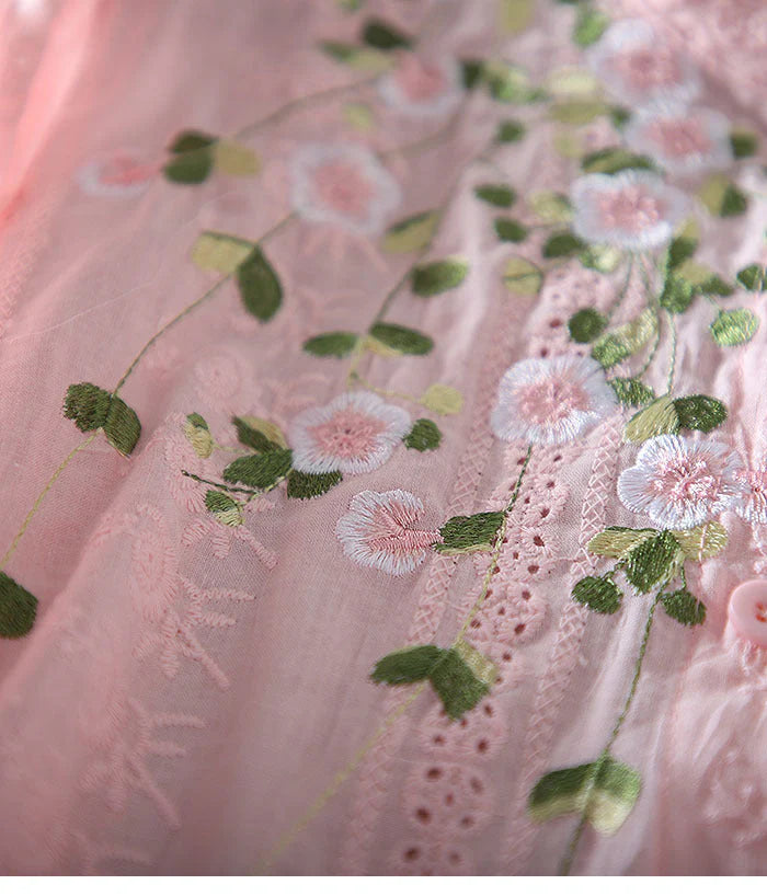 Radiate Elegance with Our Peach Embroidery Tunic for Women