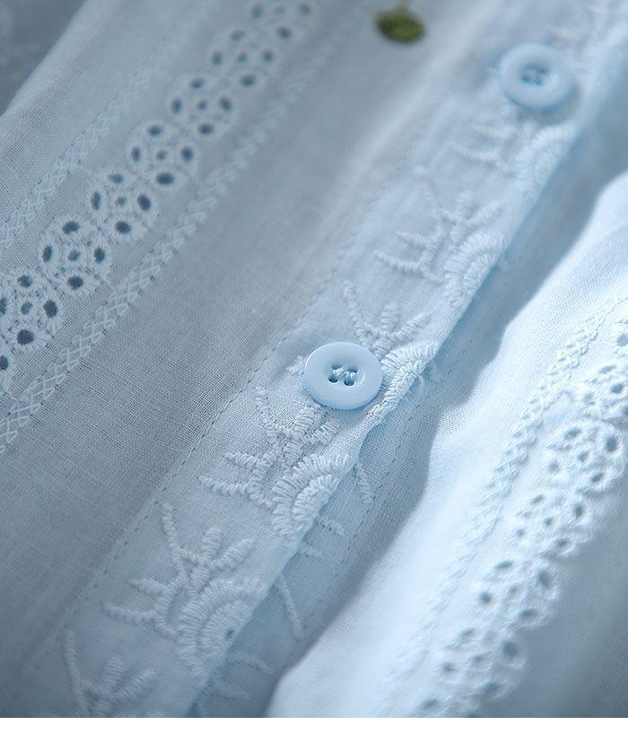 Step Out in Style with Our Charming Sky Blue Embroidery Tunic