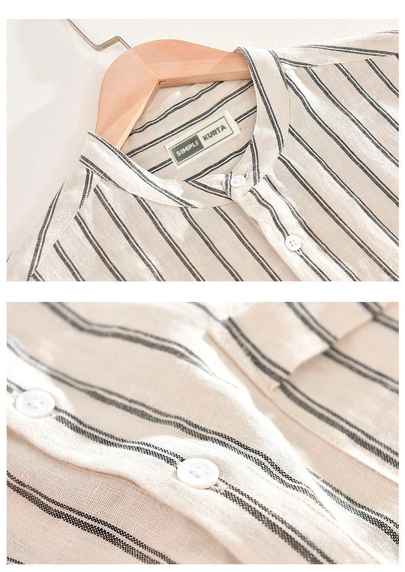 Stay Stylishly Comfortable in Our Khaki Kurta Shirt