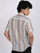 Cream Dual Fusion Crochet Shirt