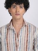 Cream Dual Fusion Crochet Shirt
