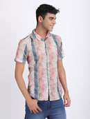 Rose Pink Dual Fusion Crochet Shirt
