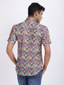 Dark Grey Dual Fusion Crochet Shirt