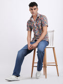 Dark Grey Dual Fusion Crochet Shirt
