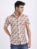 Rosy Brown Dual Fusion Crochet Shirt