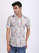 Catskill White Dual Fusion Crochet Shirt