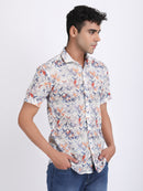 Catskill White Dual Fusion Crochet Shirt