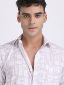 Light Purple Popcorn Print Premium Full Sleeves Shirt