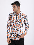 Multi Popcorn Print Premium Full Sleeves Shirt