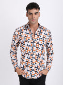 Multi Popcorn Print Premium Full Sleeves Shirt