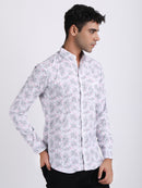 Dark White Popcorn Print Premium Full Sleeves Shirt
