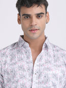Dark White Popcorn Print Premium Full Sleeves Shirt