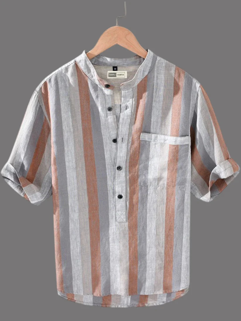 Dapper and Comfortable: Striped Kurta Shirt
