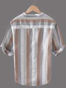 Dapper and Comfortable: Striped Kurta Shirt