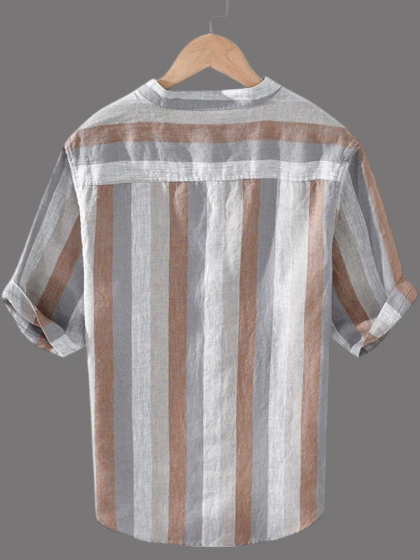 Dapper and Comfortable: Striped Kurta Shirt