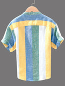 Premium Cotton Kurta with Multicolour Stripes