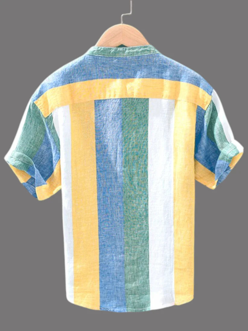 Premium Cotton Kurta with Multicolour Stripes