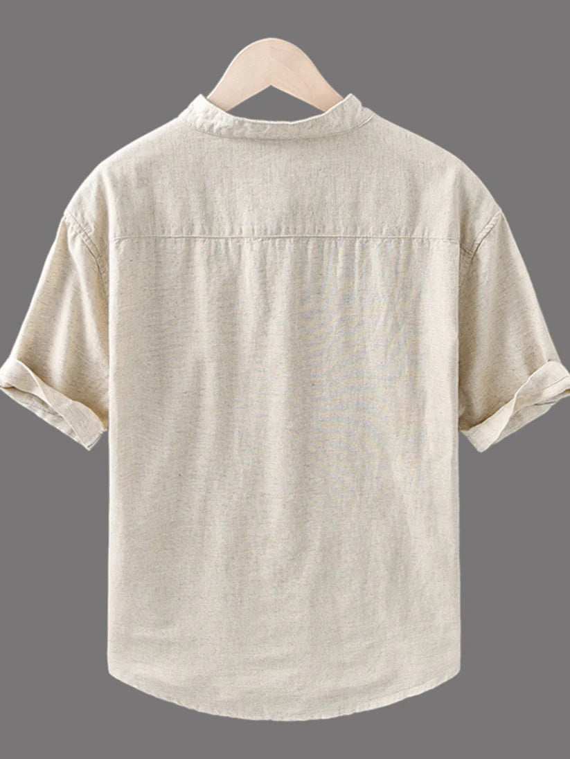 Stylish Cream Cotton Kurta Shirt for Men - Perfect Blend of Comfort and Elegance