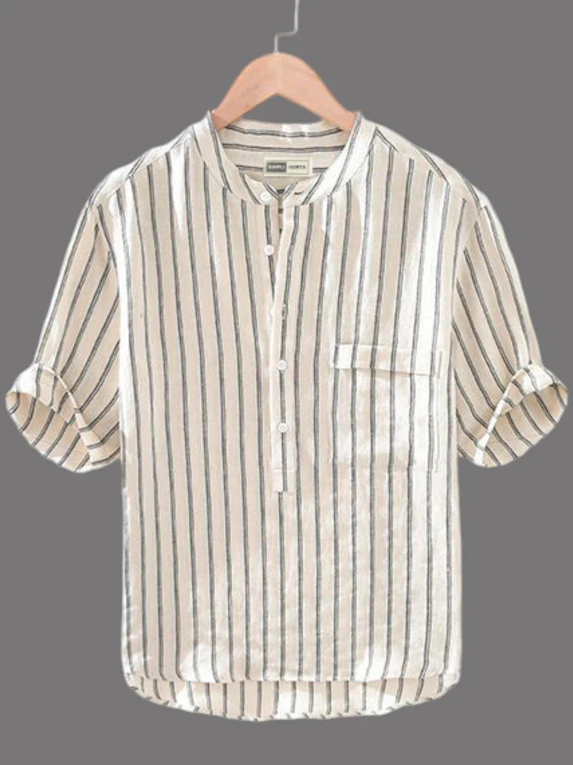 Stay Stylishly Comfortable in Our Khaki Kurta Shirt