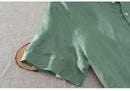 Stylish and Comfortable: Men's Green Cotton Kurta Shirt with Pocket