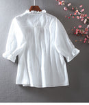 Flaunt Your Fashion with Our Stunning White Embroidery Tunic