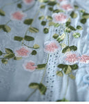 Step Out in Style with Our Charming Sky Blue Embroidery Tunic
