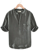 Men's Cotton Mehndi Colour Kurta Shirt with Pocket