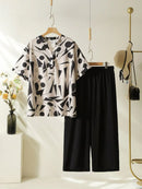 Minimalist Elegance – Black & White Matching Set