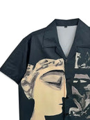 Men's Comfortable Dark Style King Graphic Print Shirt